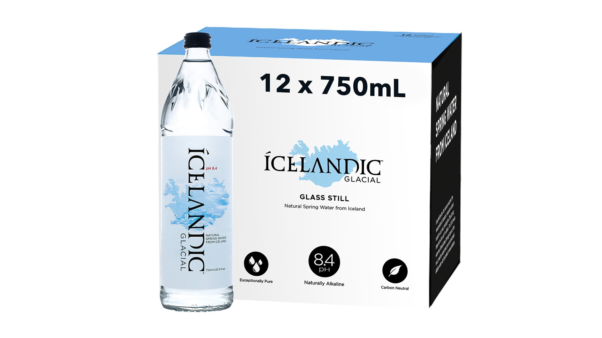 Icelandic Glacial in Glass – Still / 750mL, 12 Pack